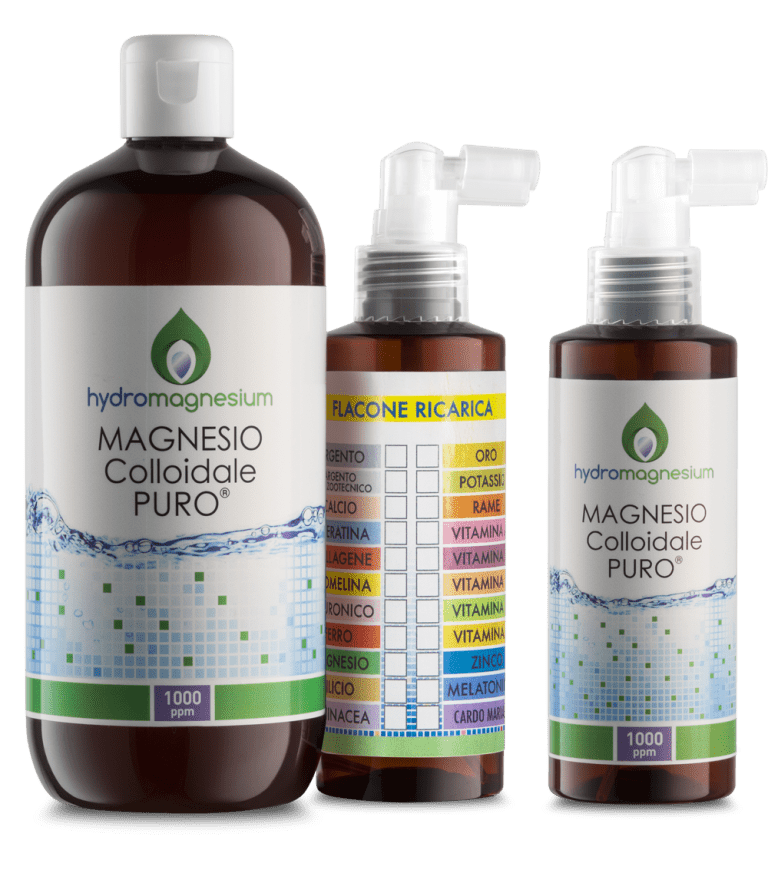 MAGNIESIO colloidalipuri® 500ml + ricarica +150ml