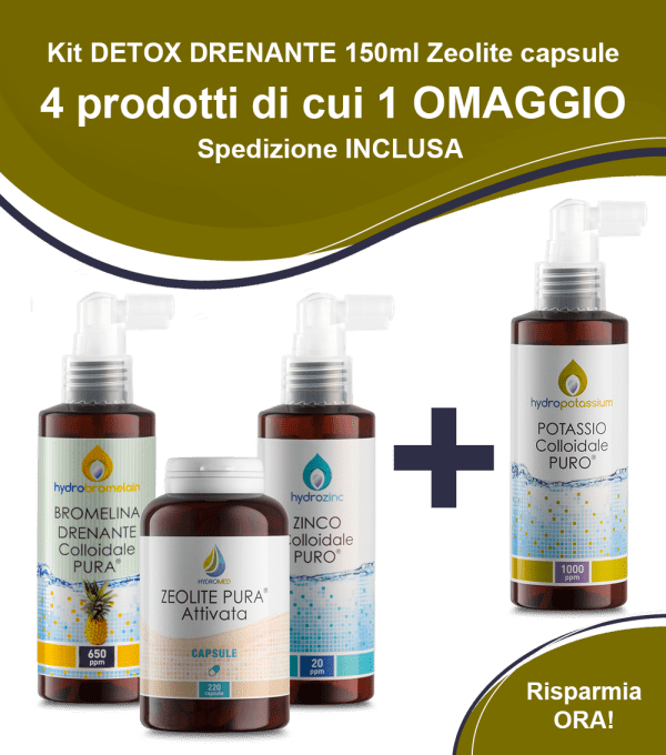 Kit DETOX DRENANTE colloidalipuri®150ml capsule